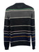 Raf Simons NWT Size M Navy & Multicolor Mohair Blend Striped Crewneck Sweater Navy & Multicolor / M