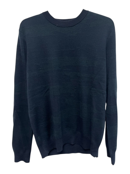 Theory NWT Size L Blue & Green Wool Striped Men's Sweater Blue & Green / L