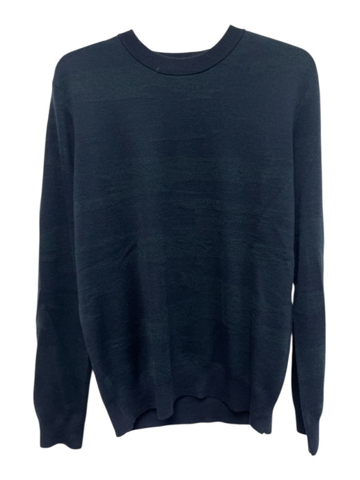 Theory NWT Size L Blue & Green Wool Striped Men's Sweater Blue & Green / L