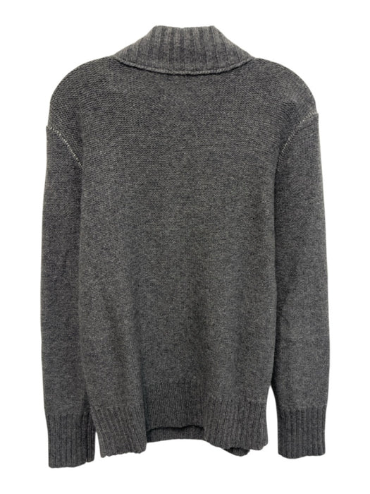 Vince Size M Gray Cashmere Blend Knit Quarter Button Men's Sweater Gray / M