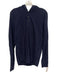 Vince NWT Size M Navy Blue Cotton Solid Quarter Button Hoodie Men's Sweater Navy Blue / M