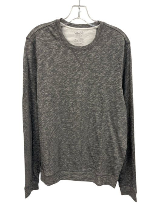 Vince NWT Size M Gray Cotton Solid Emmett Long Sleeve Shirt Gray / M