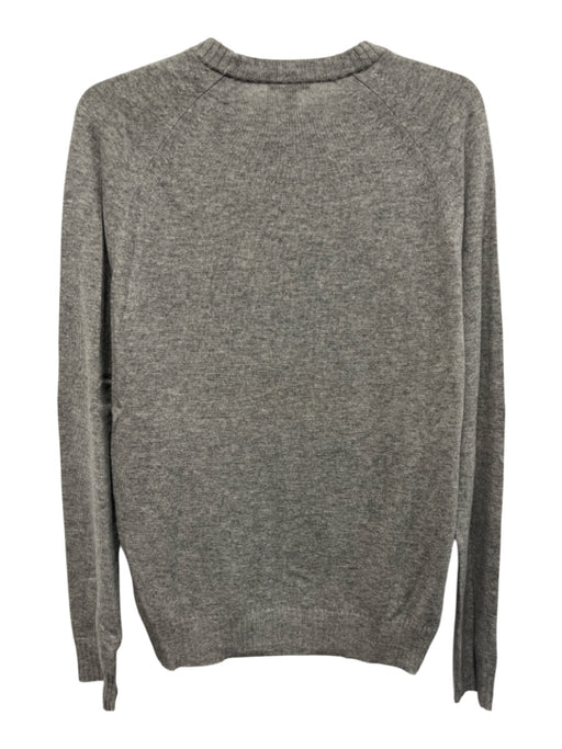 Theory Size L Gray Cashmere Solid Crewneck Men's Sweater Gray / L