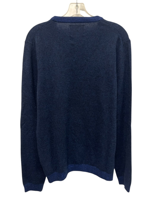 AG NWT Size L Blue Cashmere Blend Solid Men's Sweater Blue / L