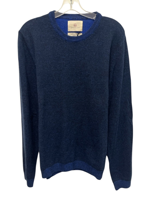 AG NWT Size L Blue Cashmere Blend Solid Men's Sweater Blue / L