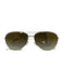 Oliver Peoples Silver & Green Metal Men's Sunglasses Silver & Green