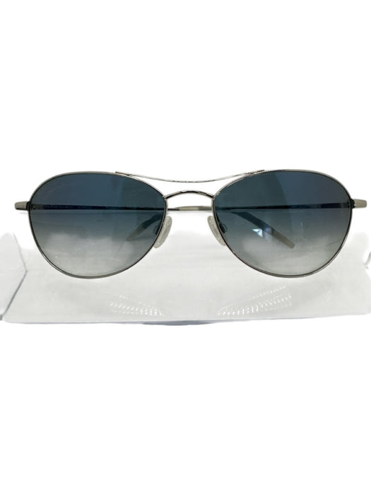 Oliver Peoples Silver & Blue Metal Men's Sunglasses Silver & Blue