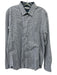 Ted Baker NWT Size 4 Blue & Gray Cotton Plaid Button Up Men's Long Sleeve Shirt Blue & Gray / 4
