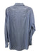 Boss Size 15.5 Blue Cotton Striped Button up Men's Long Sleeve Shirt Blue / 15.5