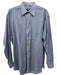 Boss Size 15.5 Blue Cotton Striped Button up Men's Long Sleeve Shirt Blue / 15.5