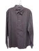 John Varvatos Size M Purple & Brown Cotton Striped Button Up Long Sleeve Shirt Purple & Brown / M