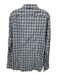 John Varvatos Size M Gray & Beige Print Cotton Plaid Button Up Long Sleeve Shirt Gray & Beige Print / M