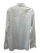 Theory Size M White & Black Cotton Striped Button Up Men's Long Sleeve Shirt White & Black / M