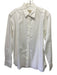 Maison Kitsune NWT Size 41 White Cotton Blend Solid Oxford Long Sleeve Shirt White / 41