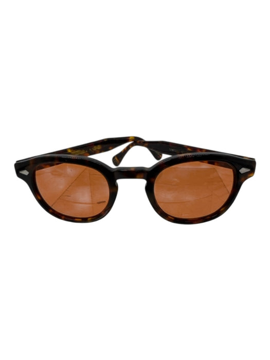 Moscot Like New Brown & Black Plastic Tortoise Men's Sunglasses Brown & Black