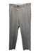 John Varvatos Size Est M Gray Cotton Solid Zip Fly Men's Pants Gray / Est M