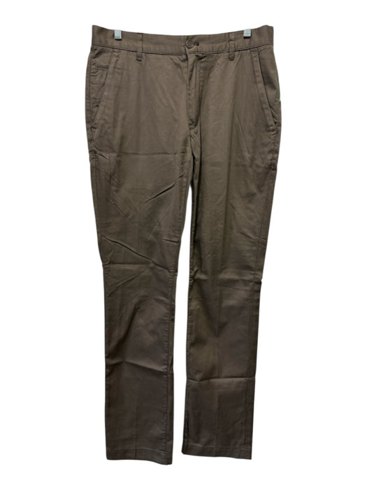 John Varvatos Size 32 Brown Cotton Solid Zip Fly Men's Pants Brown / 32