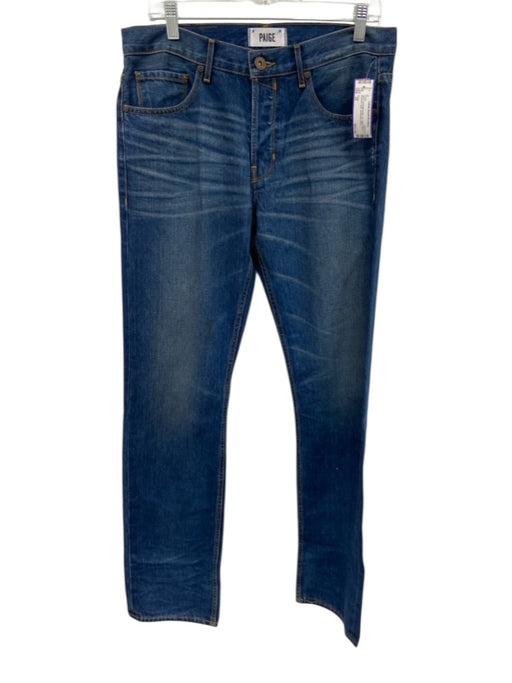 Paige NWT Size 32 med light wash Cotton Blend Washed Jean Men's Pants med light wash / 32