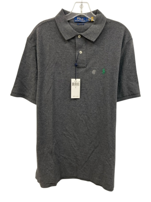 Polo NWT Size L Dark Gray Cotton Solid Polo Men's Short Sleeve Dark Gray / L