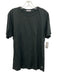 James Perse Size 2 Black Cotton Solid T shirt Crew Men's Short Sleeve Black / 2