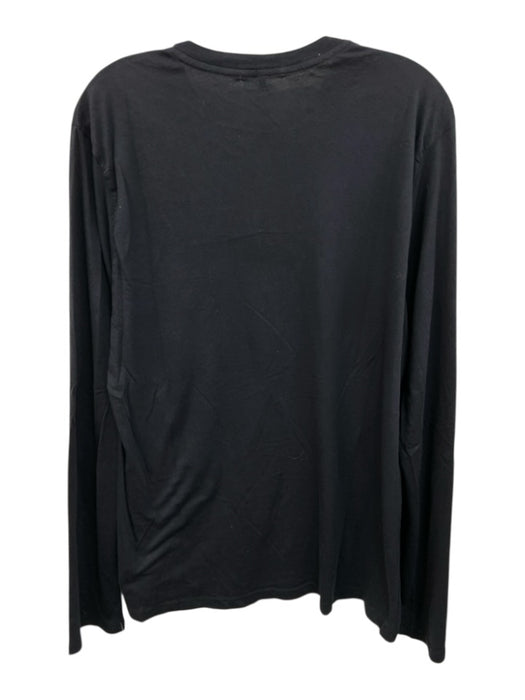 James Perse Size 2 Navy Cotton Solid T shirt Crew Men's Long Sleeve Shirt Navy / 2
