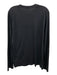 James Perse Size 2 Navy Cotton Solid T shirt Crew Men's Long Sleeve Shirt Navy / 2