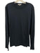 James Perse Size 2 Navy Cotton Solid T shirt Crew Men's Long Sleeve Shirt Navy / 2