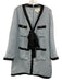 Pomander Place Size XL Light Blue & Black Polyester Tweed Contrast Trim Dress Light Blue & Black / XL