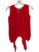 Amanda Uprichard Size S Red Silk Long Sleeve Shoulder Cut Out Top Red / S