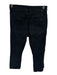 Mother Size 26 Black Cotton & Acetate Denim Raw Hem Cropped Jeans Black / 26
