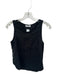 Lanhtropy Size S Black Linen Button Detail Tank Top Black / S
