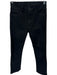 Mother Size 26 Black Cotton Denim High Waisted Straight Jeans Black / 26