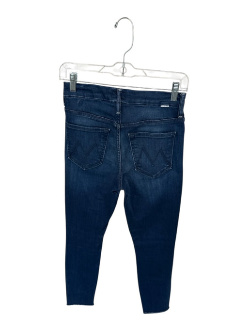 Mother Size 26 Medium dark wash Cotton Denim High Waisted Ankle Fray Jeans Medium dark wash / 26