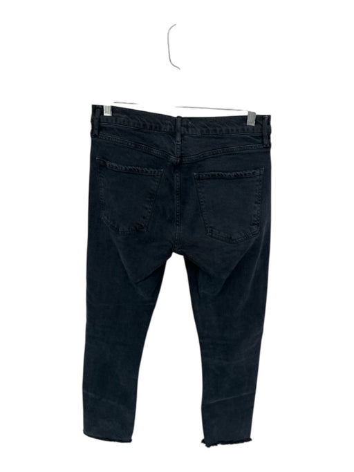 Agolde Size est 27 Black Cotton Denim Raw Hem Jeans Black / est 27