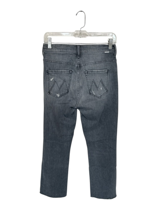 Mother Size 26 Grey Cotton Denim Cropped Raw Hem Jeans Grey / 26