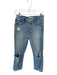 Mother Size 28 Medium Wash Cotton Blend Denim Raw Hem Button Fly Jeans Medium Wash / 28