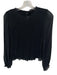 Rag & Bone Size S Black Silk Blend Long Sleeve Ruffle Smocked Top Black / S