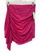 Rhode Size S Hot pink Cotton Elastic Back Gathered Side Ruched Mini Skirt Hot pink / S