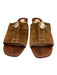 Christian Louboutin Shoe Size 37.5 Brown Suede Square Toe Sandals Brown / 37.5