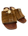 Christian Louboutin Shoe Size 37.5 Brown Suede Square Toe Sandals Brown / 37.5