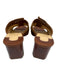 Christian Louboutin Shoe Size 37.5 Brown Suede Square Toe Sandals Brown / 37.5