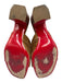 Christian Louboutin Shoe Size 37.5 Brown Suede Square Toe Sandals Brown / 37.5