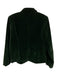 avara Size S Green Polyester Velvet Long Sleeve Collared Button Detail Jacket Green / S