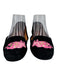 Rebecca Minkoff Shoe Size 7 Black & Pink Suede Pink Detail Flat Shoes Black & Pink / 7