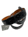 Wehmeier's Black & Gray Leather Croc Embossed Big Buckle Belts Black & Gray / 30