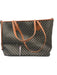 Bally Gray, Yellow, Brown Coated Canvas Geometric Tote Bag Gray, Yellow, Brown / L