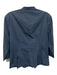 Akris Punto Size 8 Blue Cotton 1/2 Sleeve Pleated Buttons Belted Top Blue / 8