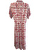 Omika Size S Cream & pink Viscose Collared Short Sleeve Chest Pocket Dress Cream & pink / S