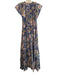 Anna Cate Size S Blue & Multi Viscose & Cotton Floral Paisley Tiered Dress Blue & Multi / S