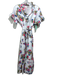 Mille Resort & Travel Size XS White, Tan & Multi Cotton Floral 1/2 Button Dress White, Tan & Multi / XS